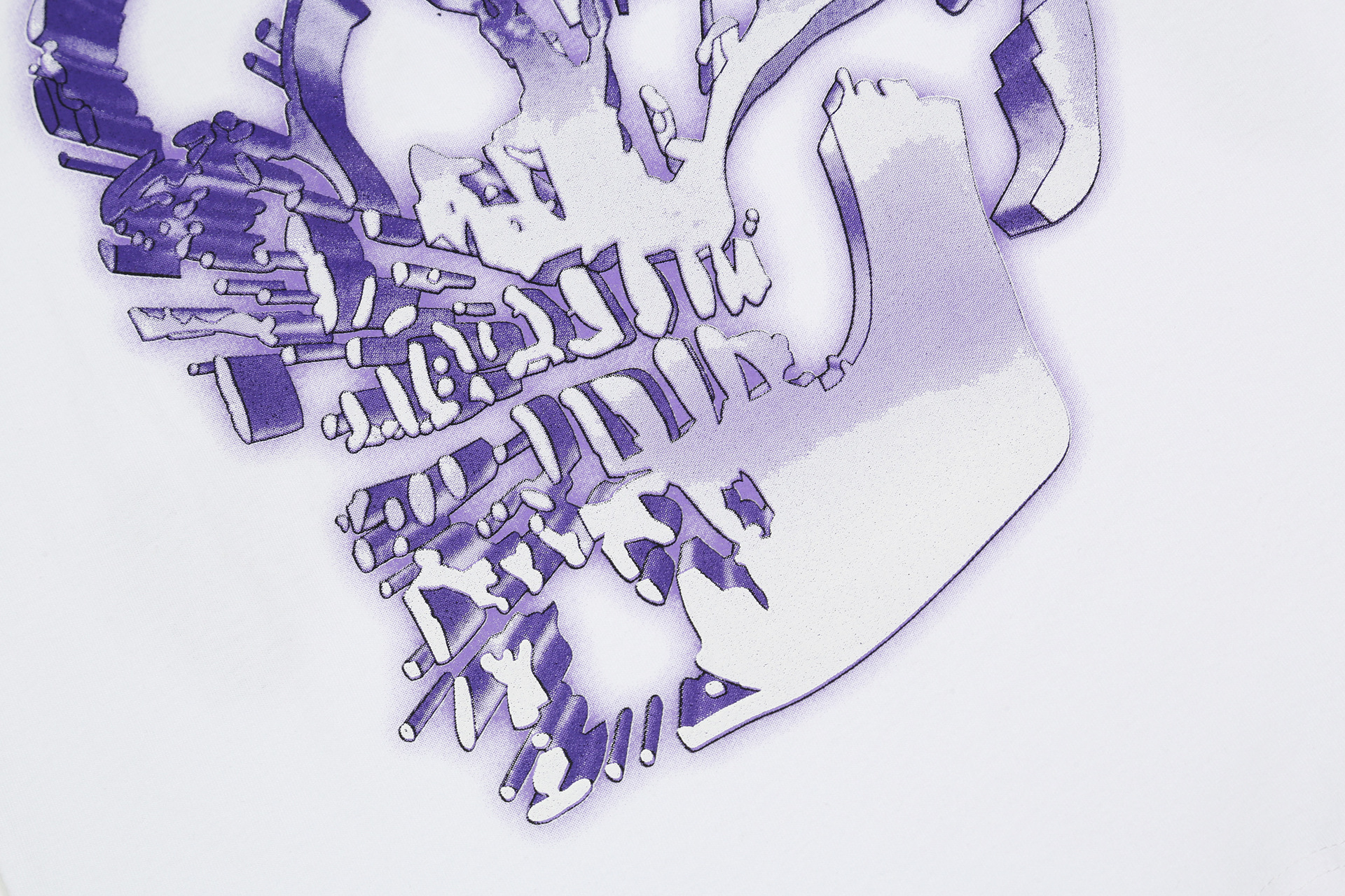 跨境限定欧美潮牌字母revenge炫酷骷髅头后背印花男女情侣装打底t