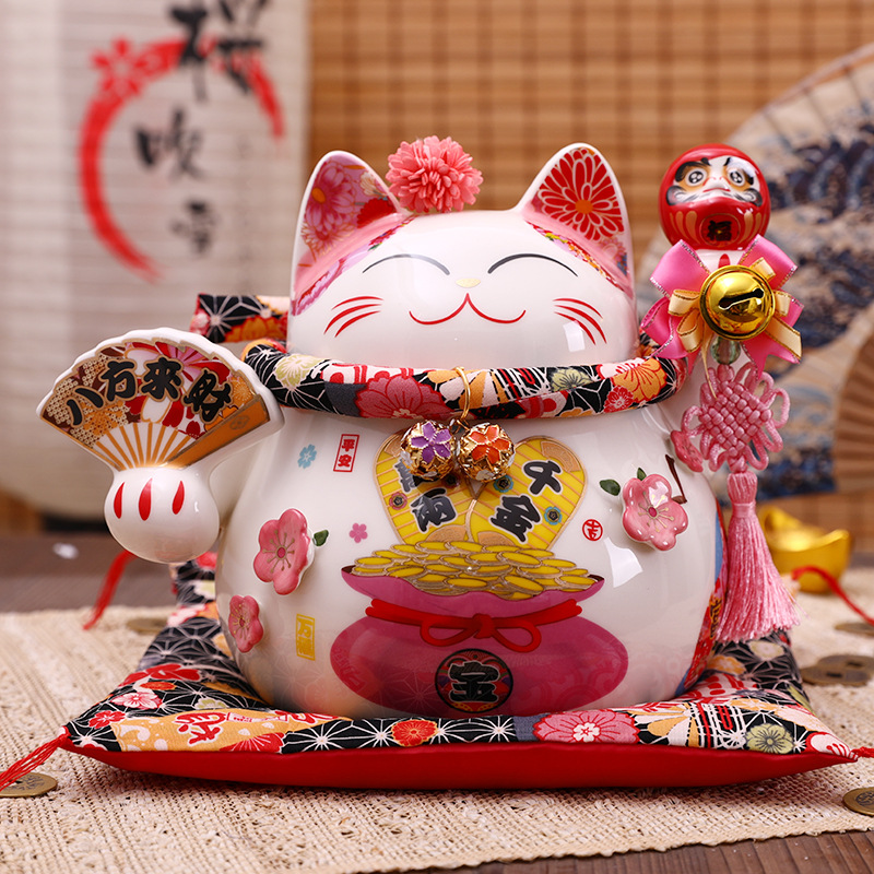 招财猫摆件储蓄罐家居客厅玄关店铺开业前台创意礼品存钱罐发财猫