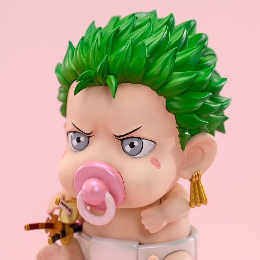 海贼王周边手办 索隆 奶嘴宝宝索隆 盒装模型手办桌面摆件-阿里巴巴