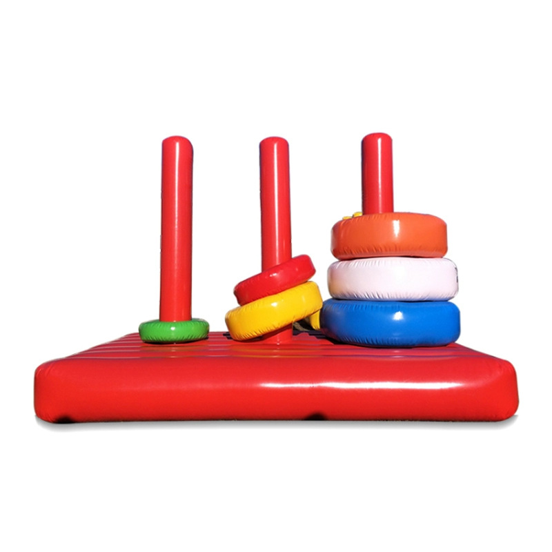 趣味运动会道具汉诺塔充气毛毛虫动感五环户外拓展训练器材