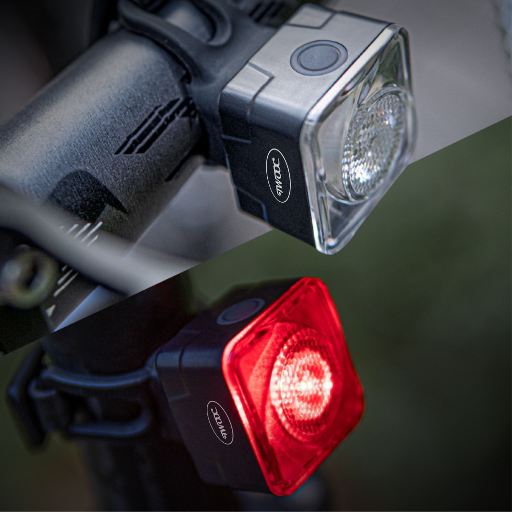 Bicycle Taillight Front Warning Light Lens Highlight Taillight Highlight Front and Rear Set Light Combination Light