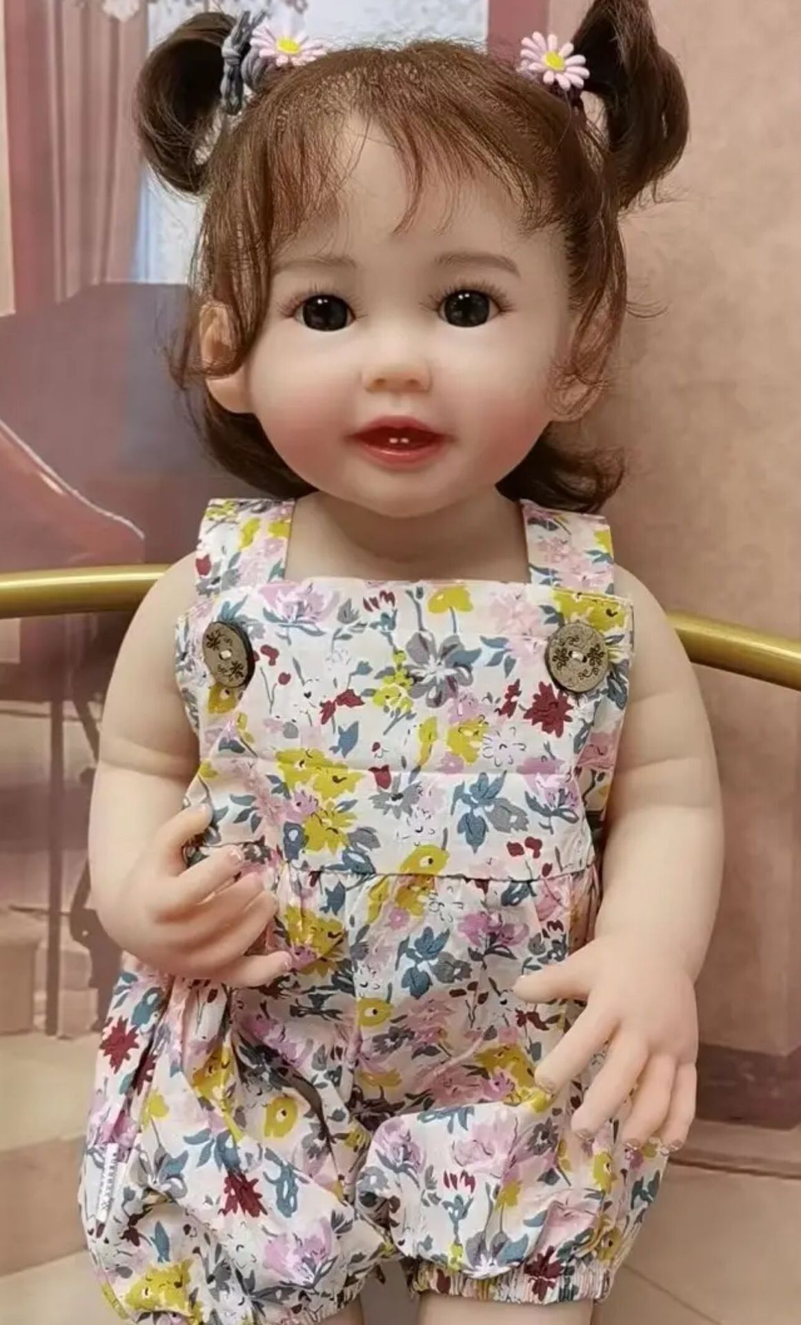 npk55厘米全胶可入水洗澡洋娃娃teegan手工植入头发 抖音货源 跨