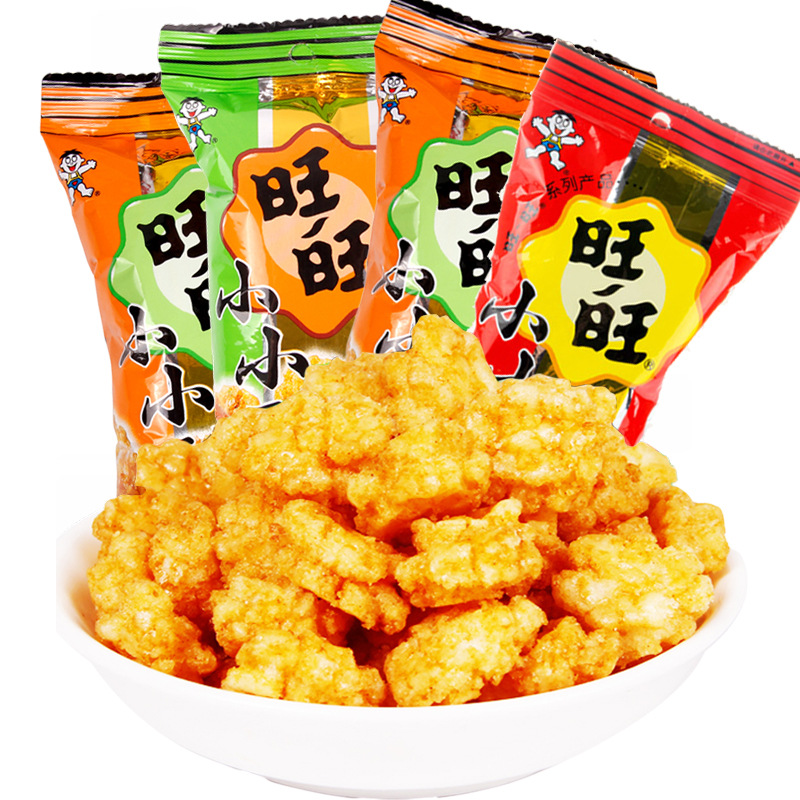 旺旺旺仔小小酥18g*60整箱休闲膨化零食原味超市休闲食品批发