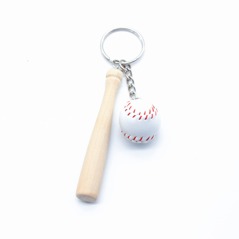 Baseball Bat Keychain Sports Souvenir Mini Baseball Softball Key Chain Craft Bag Pedants Hangings Factory