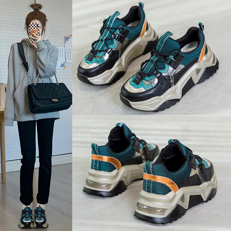 老爹鞋女2024新品秋冬款时尚潮流韩版休闲鞋厚底增高百搭运动鞋女