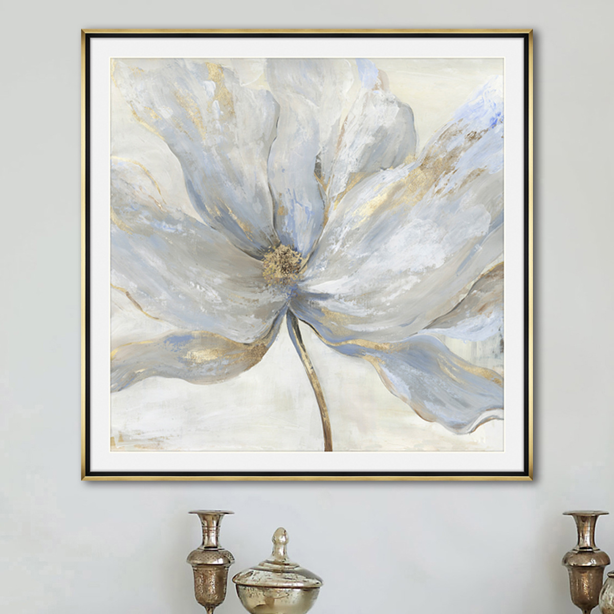 艺术家版权画 实木框法式美式床头轻奢卧室花鸟过道玄关挂画 热销