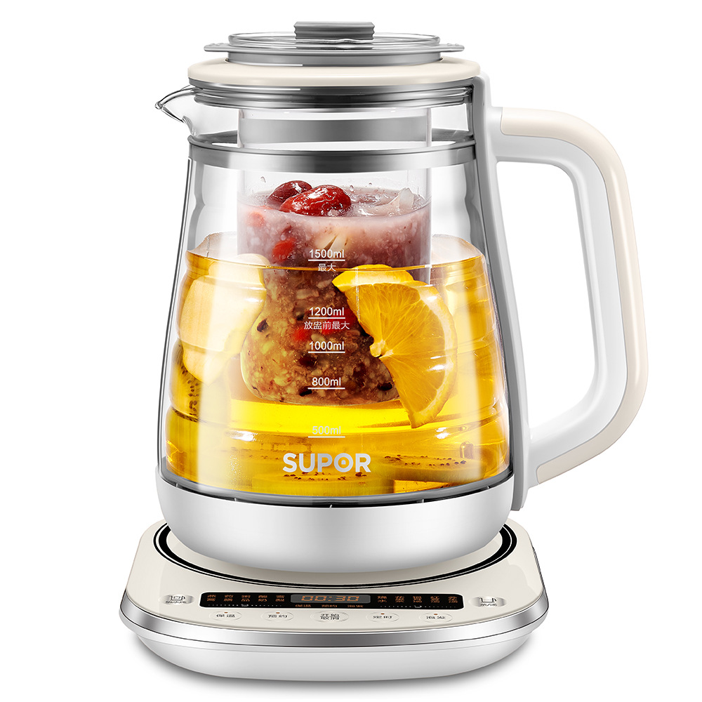 苏泊尔养生壶1.5l煮茶器电水壶烧水壶电热水壶多功能sw-15y11