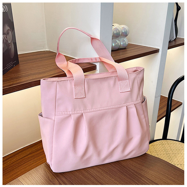 新款帆布包大容量单肩包女约姿通勤包日常用包上班文件背包托特包