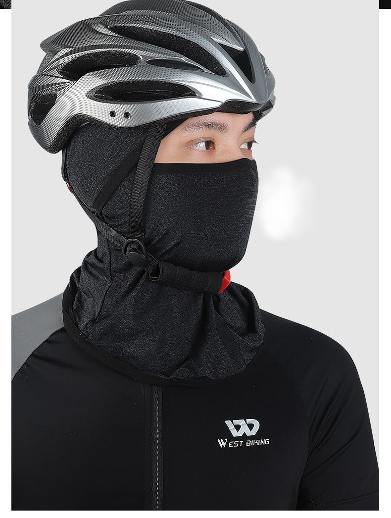 冰丝防晒头套面罩夏季户外骑行自行车透气防晒护脸颈脖 骑行面罩