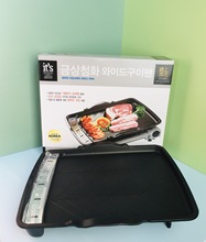 韩国卡式炉专用韩国进口烤肉盘不粘涂层烤肉盘煤气电磁炉通用卡磁
