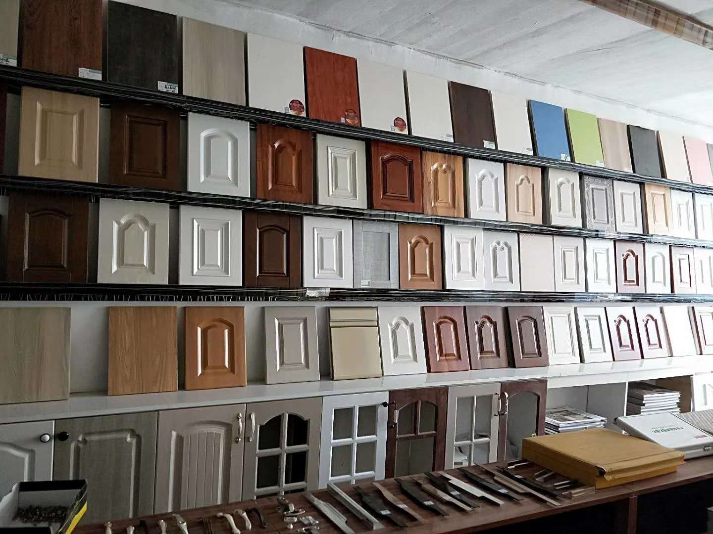 定做橱柜门板pvc吸塑模压板平开门鞋柜衣柜橱柜酒柜门推拉门隐形