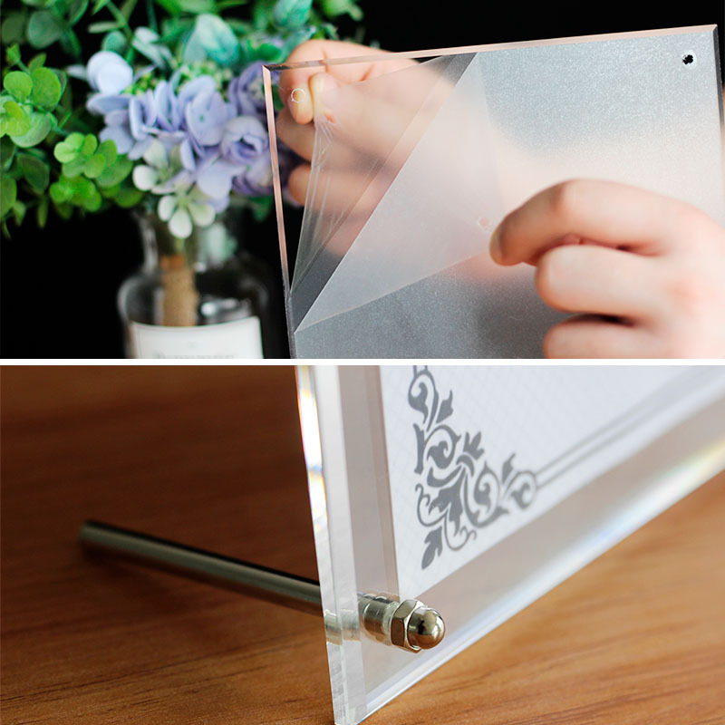 Spot Double-Sided Rectangular Acrylic Photo Frame Postcard Studio Shooting Photo Display A4 Poster Picture Frame Photo Frame