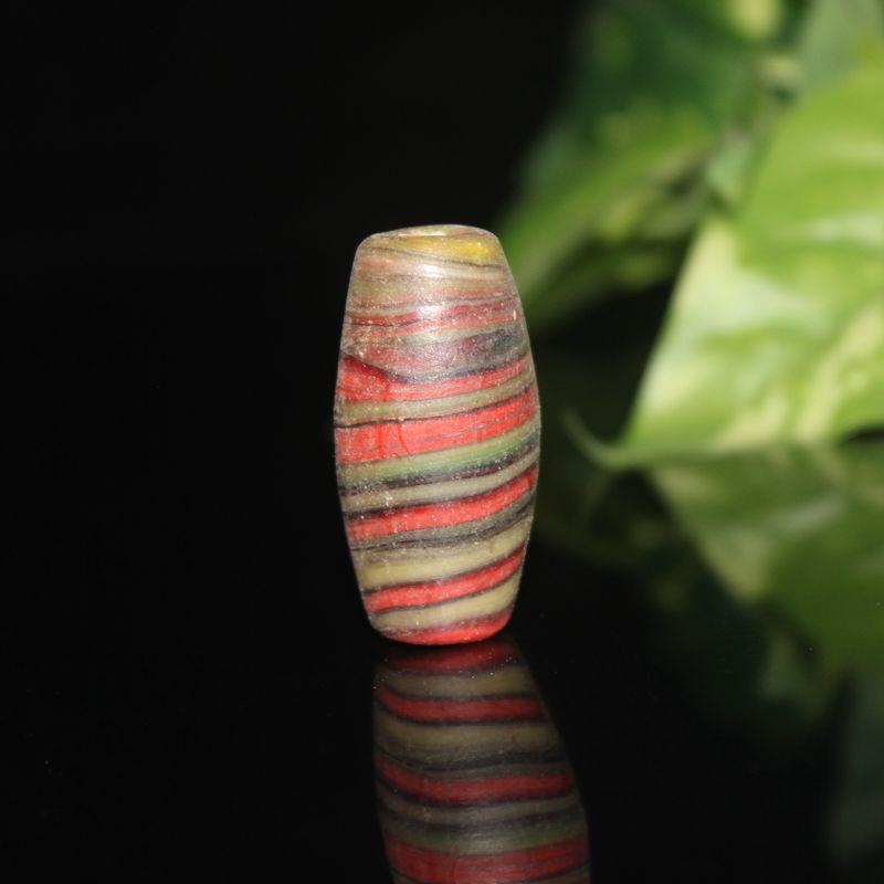 古玩老物件收藏品 清晚期老琉璃缠丝桶珠鼓珠配件 老琉璃珠子批发