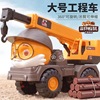 Three squirrels Model Engineering vehicles children Shatterproof Engineering vehicles Toys Mixer excavator Dumpers crane