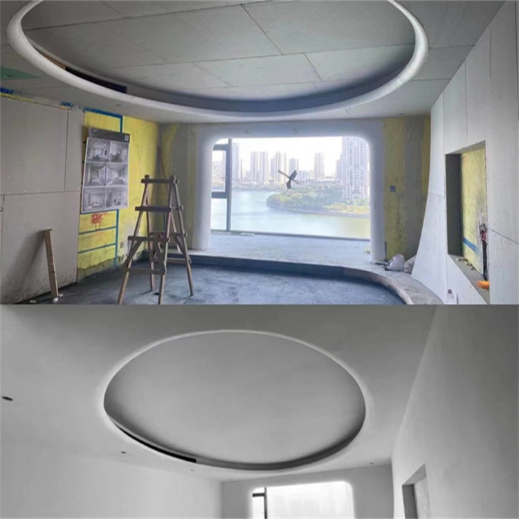 源头厂家grg圆弧圆型线条内圆外圆弧形客厅grg吊顶线椭圆装饰造型