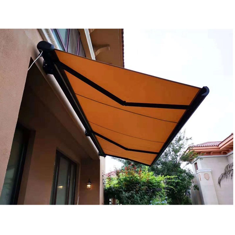 户外遮阳雨篷豪华电动伸缩帐篷 高档全盒遮阳挡雨棚伸缩蓬