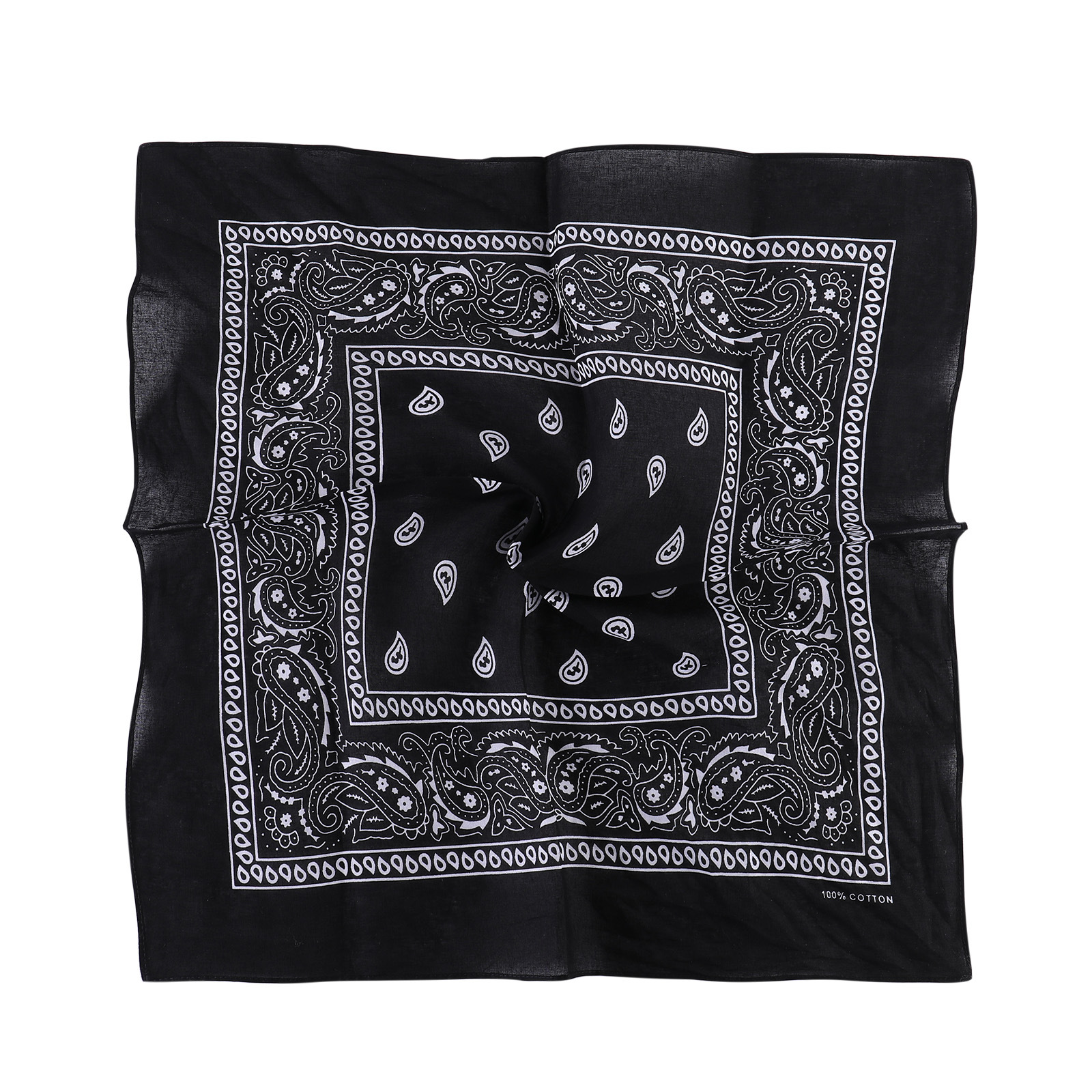 老厂直供纯棉腰果花大方巾 全棉佩斯利嘻哈头巾 现货批发可定做