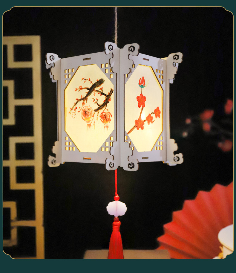 商品描述是否ip授权否是否属于礼品否颜色diy木质灯笼-方形空白款,diy