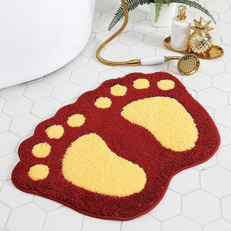 Nordic Feet Bathroom Non-Slip Carpet Floor Mat Bathroom Absorbent Home Floor Mat Doormat Cross-Border One Piece Dropshipping