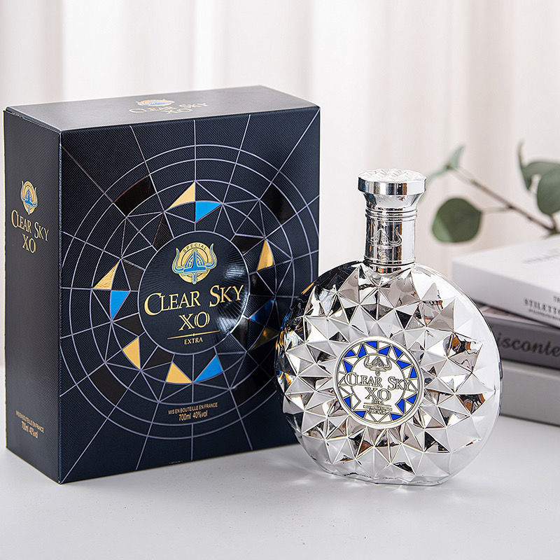 进口洋酒包邮法国原瓶原装酒钻石xo白兰地40度700ml礼盒装