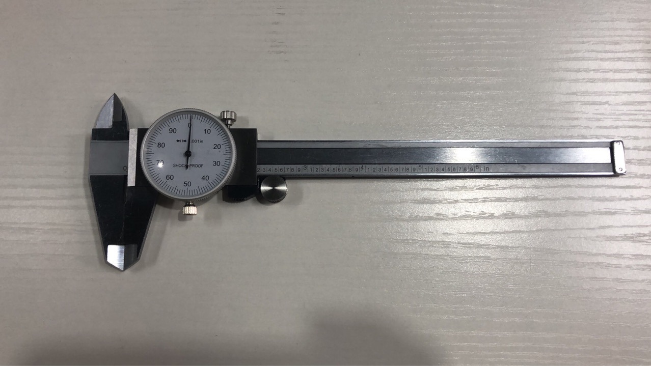 带表卡尺0150mm英制款带表深度游标卡尺精度002金圈白圈