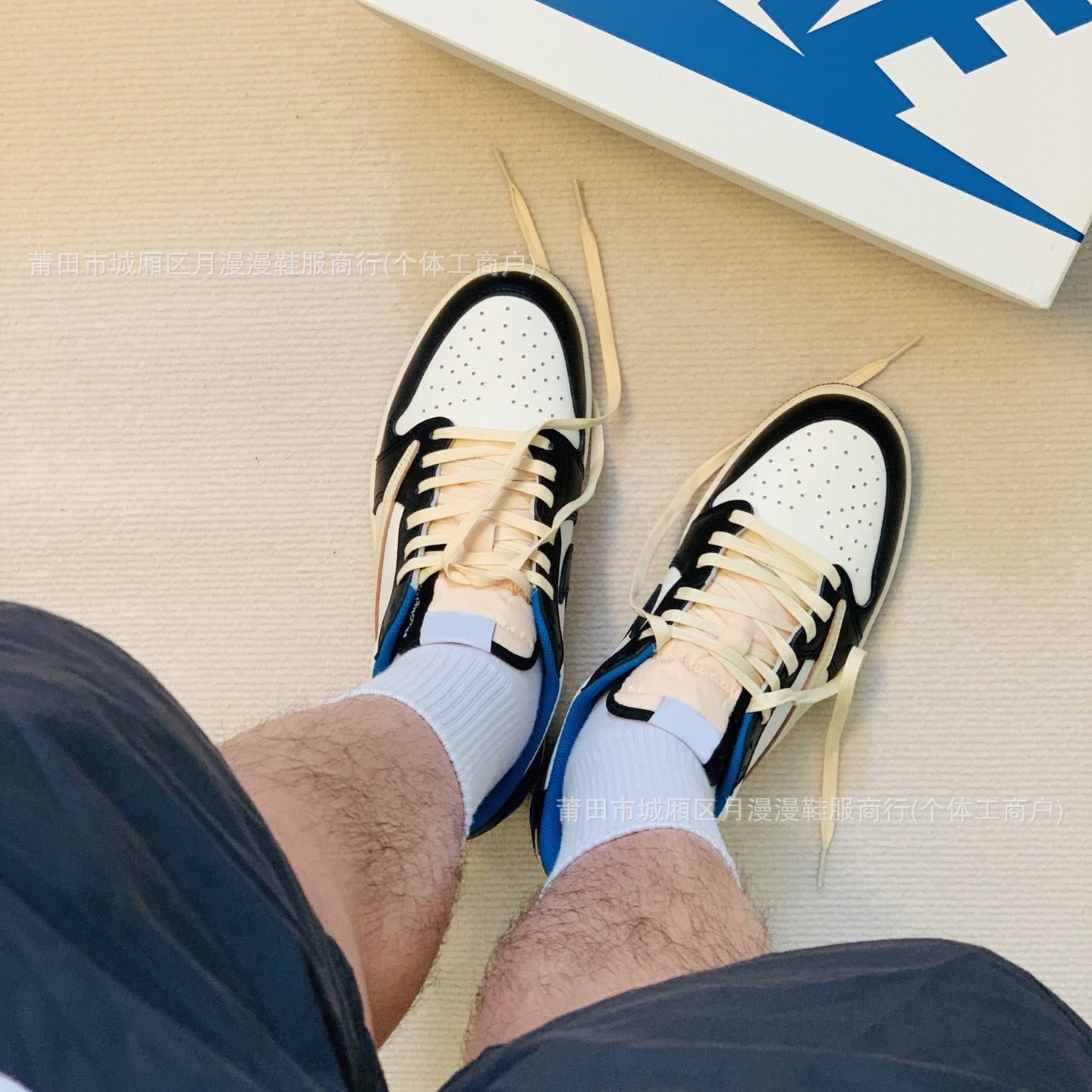 aj1纯原鞋莆田高版本闪电倒勾白棕金钩摩卡情侣学生休闲运动篮球