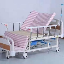 老人护理床家用瘫痪病人三功能医院病床护理床床升降床手摇便孔床
