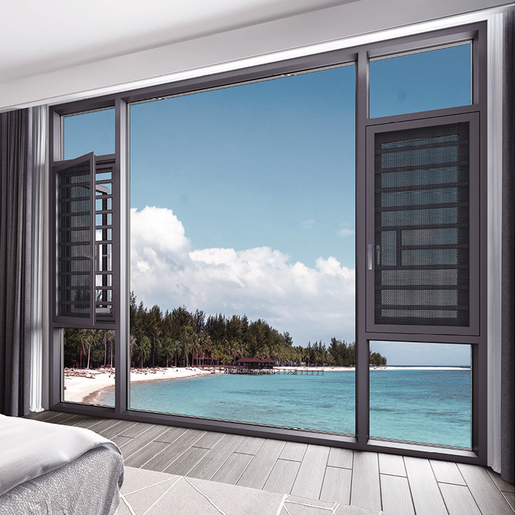 富全门窗隔音隔热阳台客厅居家110断桥纱窗一体(1.4)