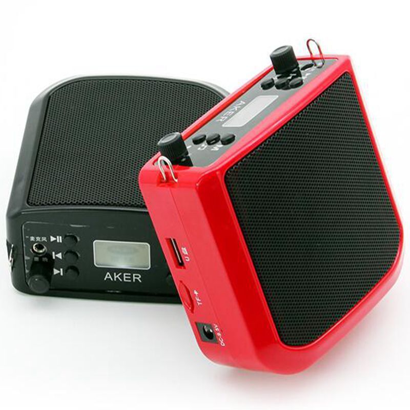 aker/爱课蓝牙扩音器 ak25w 教学导游扩音机 歌词显示 无线耳麦