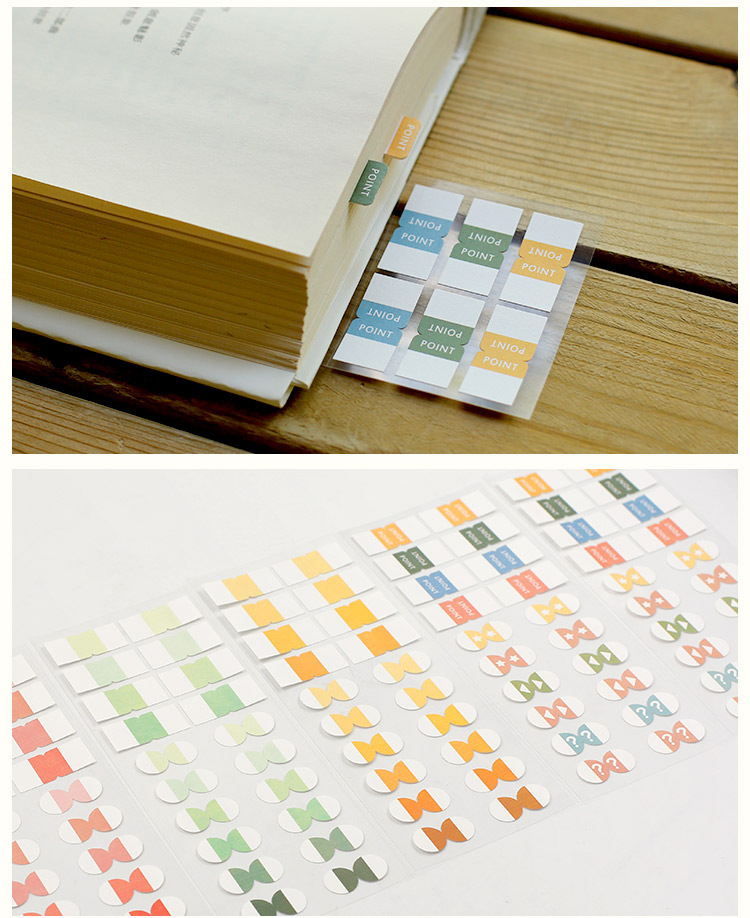 云木杂货分页数字标签索引贴笔记便签贴纸手帐检索书签指示贴文具