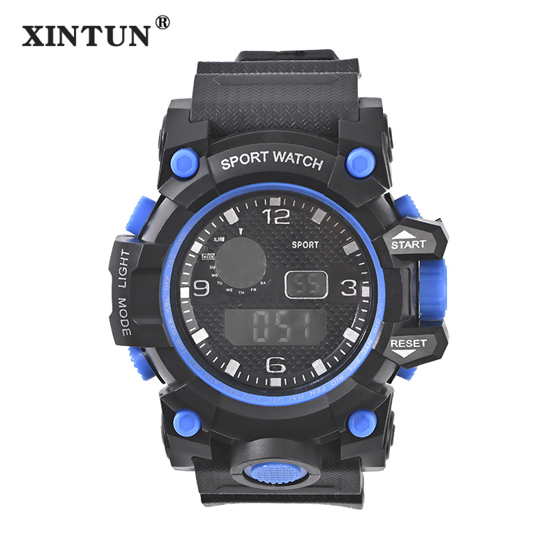 Cross-Border Wholesale Electronic Watch Men's Fashion Fashion Student Watch Casual Waterproof Luminous LED Electronic Watch Delivery