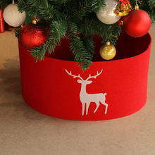 跨境圣诞装饰用品圣诞树底部装饰树围红色鹿围栏摆件摆台酒店节日