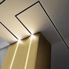 线形灯嵌入式暗装led线型灯条形明装铝合金灯槽客厅线性灯铝槽灯