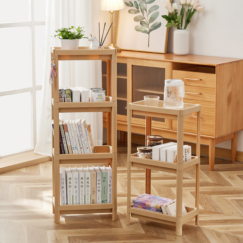 plastic storage rack multifunctional toy miscellaneous storage shelf side cabinet kitchen vegetable and fruit bathroom storage rack