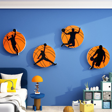 37N男孩儿童房间布置墙面装饰画nba科比海报卧室床头篮球主题墙贴