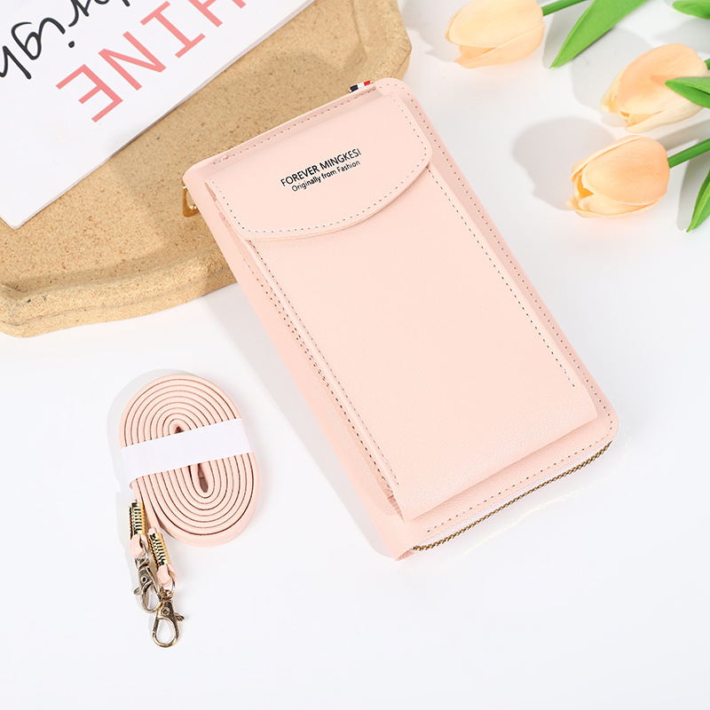 New Large Capacity Mobile Phone Bag Small One Shoulder Crossbody Zipper Bag Multi-Functional Long Clutch Women's Wallet Wholesale