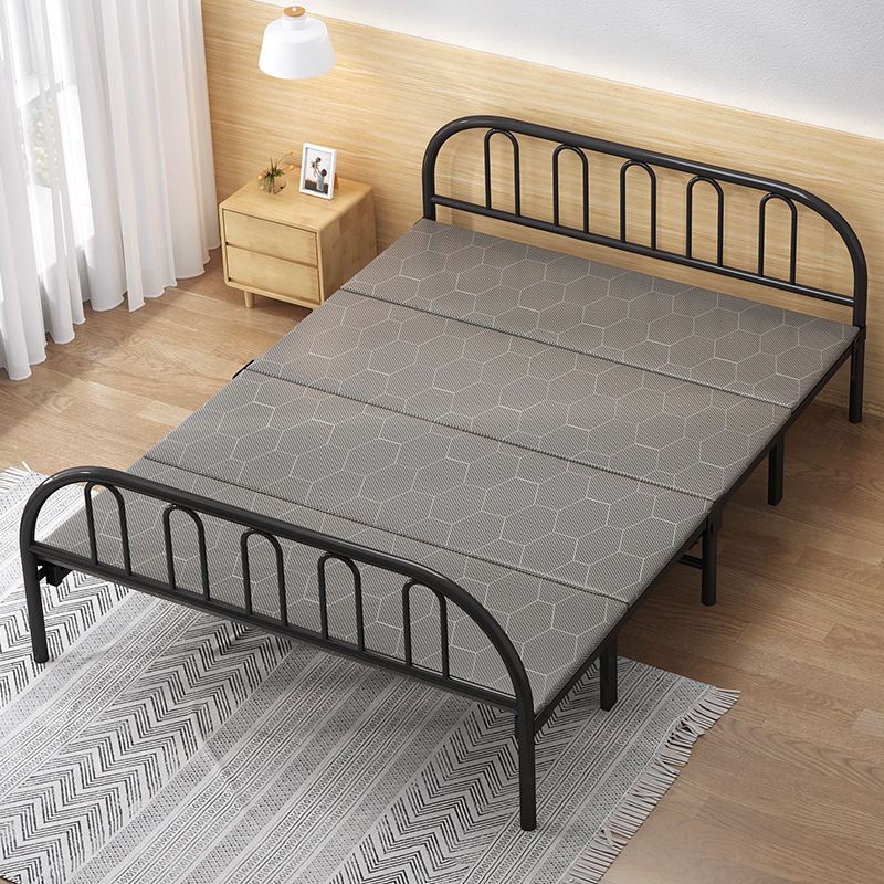 亿家达折叠床单人家用午休床结实耐用双人便携式小床出租屋简易床