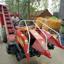 四轮拖拉机配套背负式玉米收割机大玉米联合收获机单缸双杠