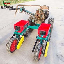 玉米大豆穴播机农用手扶拖拉机带玉米精播机小型高粱施肥播种机