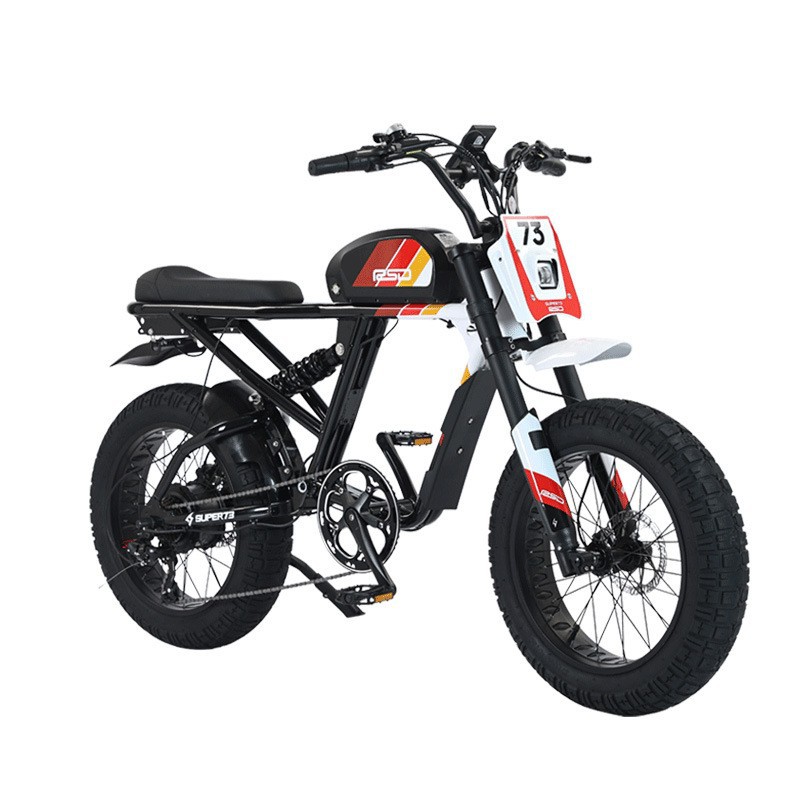super73电动自行车rx复古越野变速山地电瓶车助力胖胎沙滩摩托车