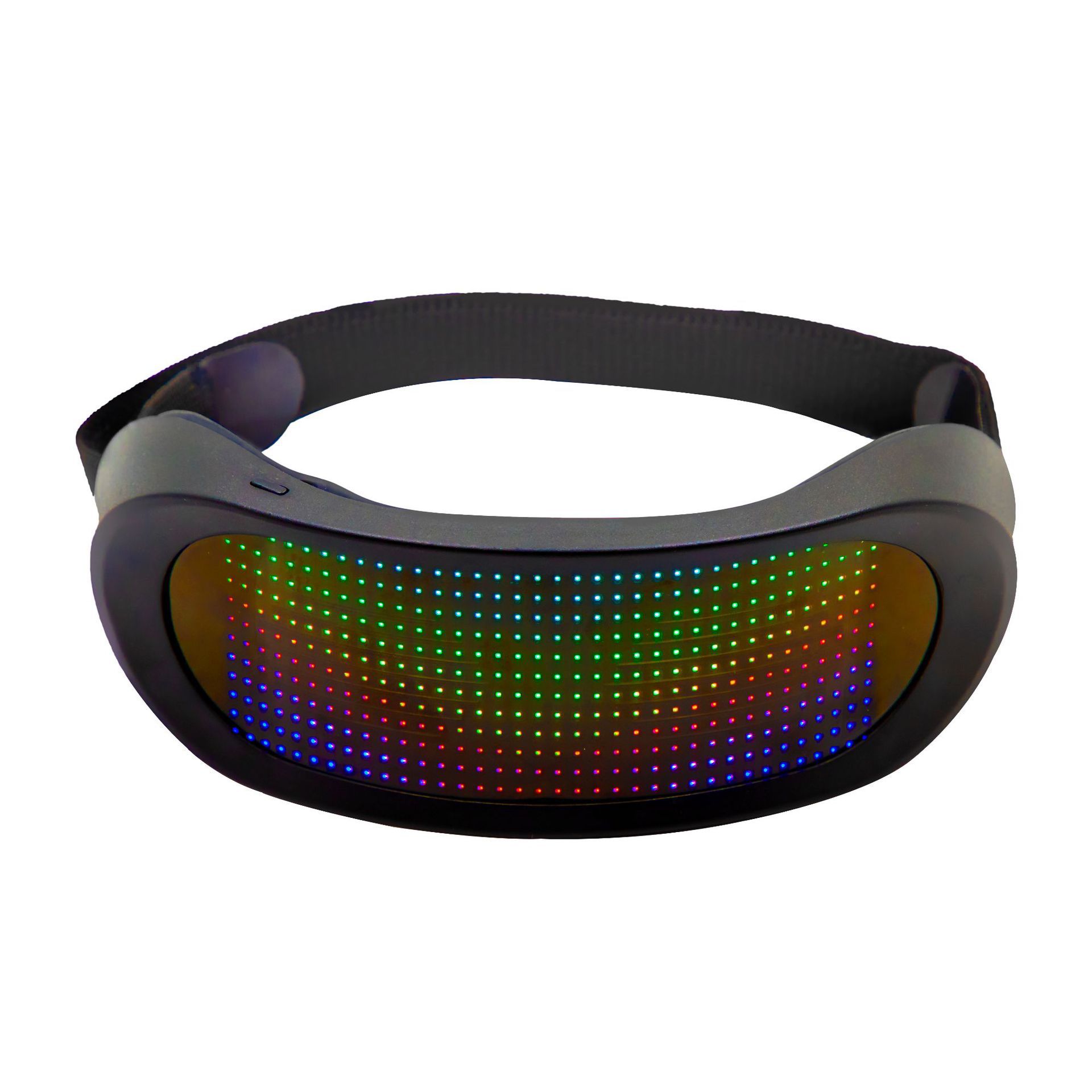 Cross-Border New Full-Color Led Dynamic Glasses Shutter App Bluetooth Luminous Glasses Birthday Party Cheer Props