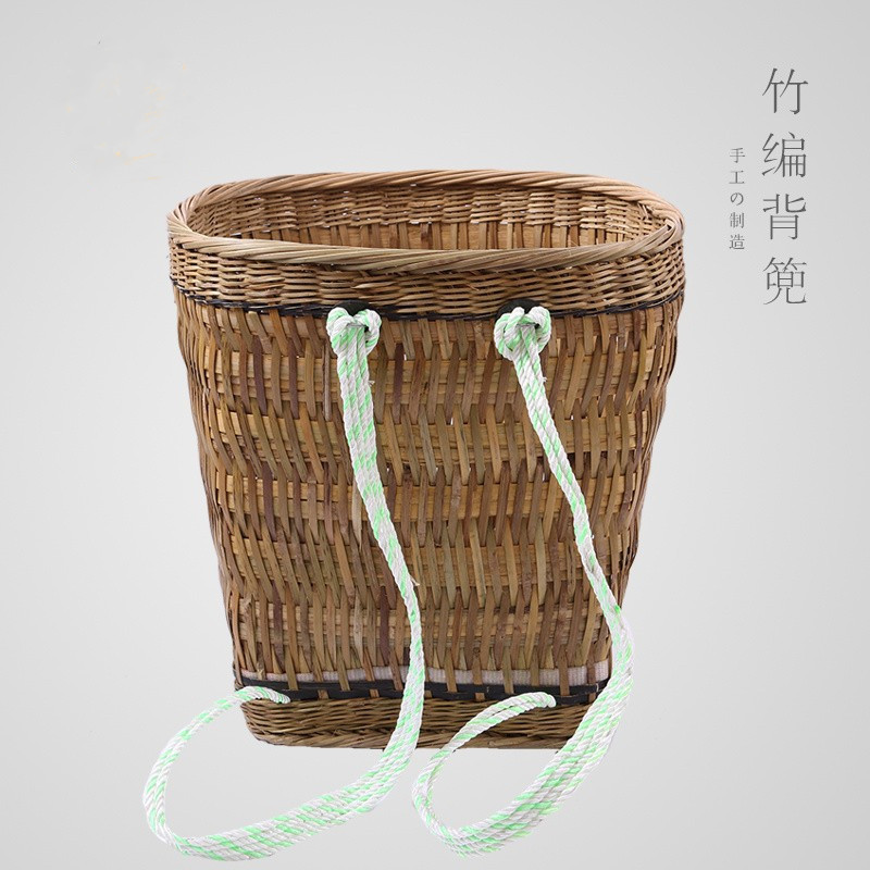 竹子背篓道具背玉米工具农业传统大号背箩筐买菜背框背筐竹子湘西