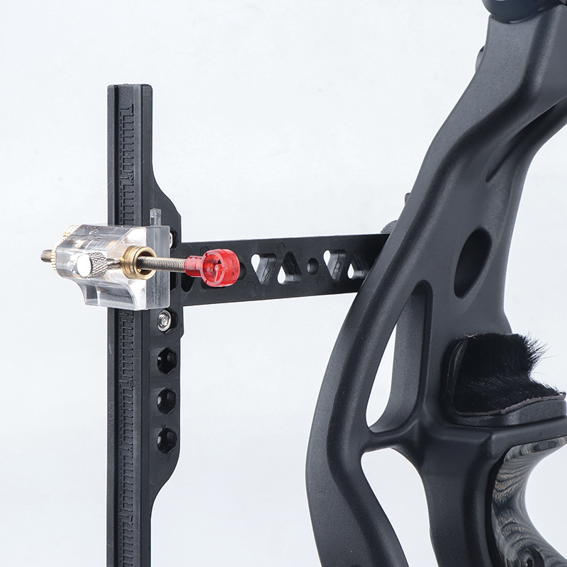 反曲弓瞄准器 弓箭射箭器材t型瞄竞技比赛瞄准器厂家直供弓箭配件