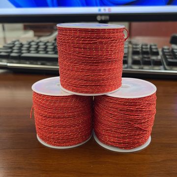 72号玉线红色加金丝线手工diy手链项链编织绳红绳子串珠线绳编制