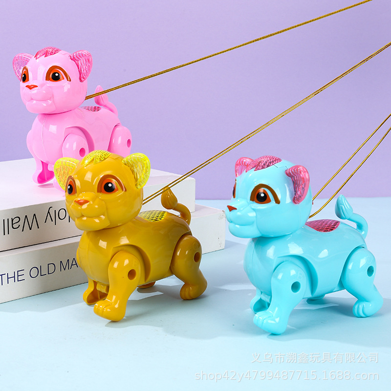 Factory Direct Sales Children's Fun Electric Internet Celebrity Light-Emitting Pig Toy Cartoon Cute Rope Pig Toy