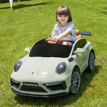 新款保时捷双人儿童电动车可坐大人遥控宝宝小孩电动童车大号汽车