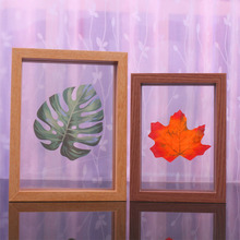 双面高透明玻璃木制相框创意摆台批发植物标本剪纸diy画框7寸8寸