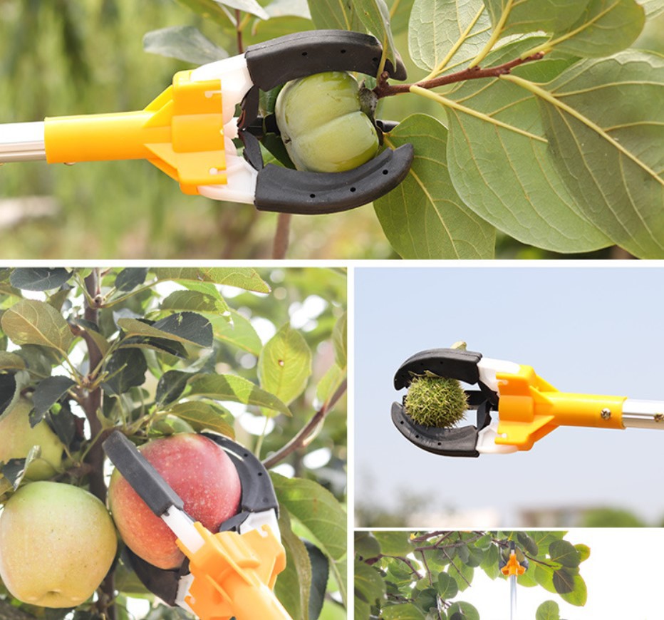 五金园林工具三爪高空采摘果器摘水果杏采摘苹果梨芒果高空摘果器