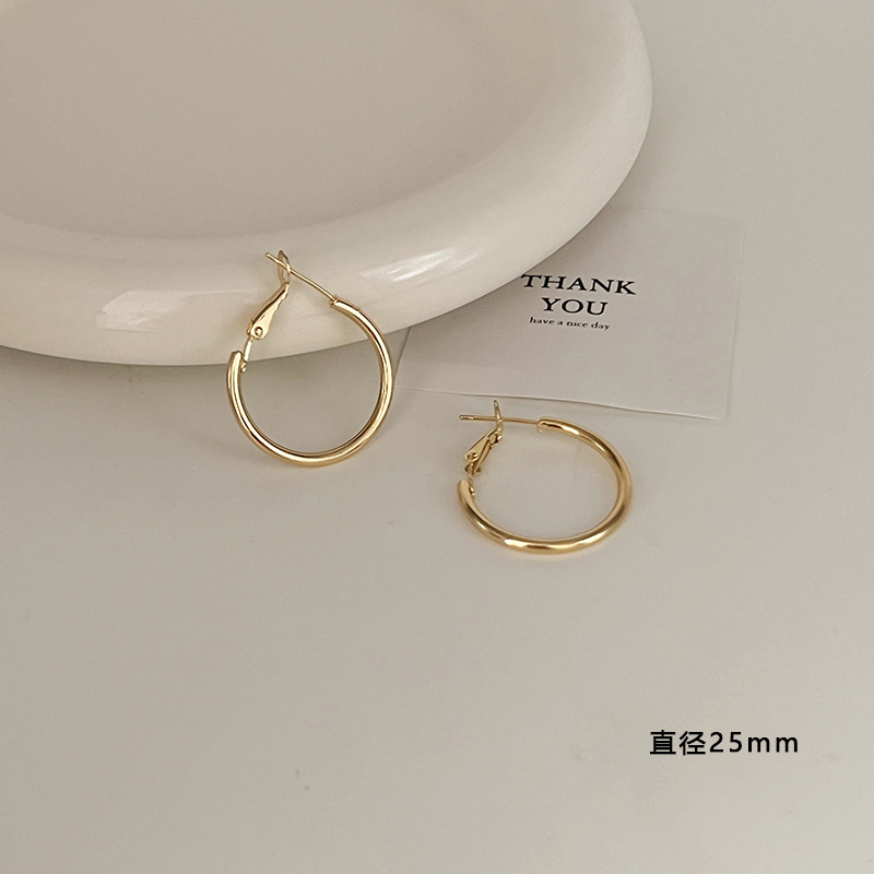 European and American Exaggerated Big Hoop Earrings Women's 2023 New Premium Earrings Unique Ins Niche Design Ear Ring