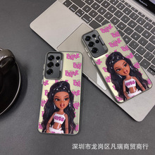卷发适用三星S25/S23ULTRA手机壳外贸GalaxyS24plus保护套s21fe